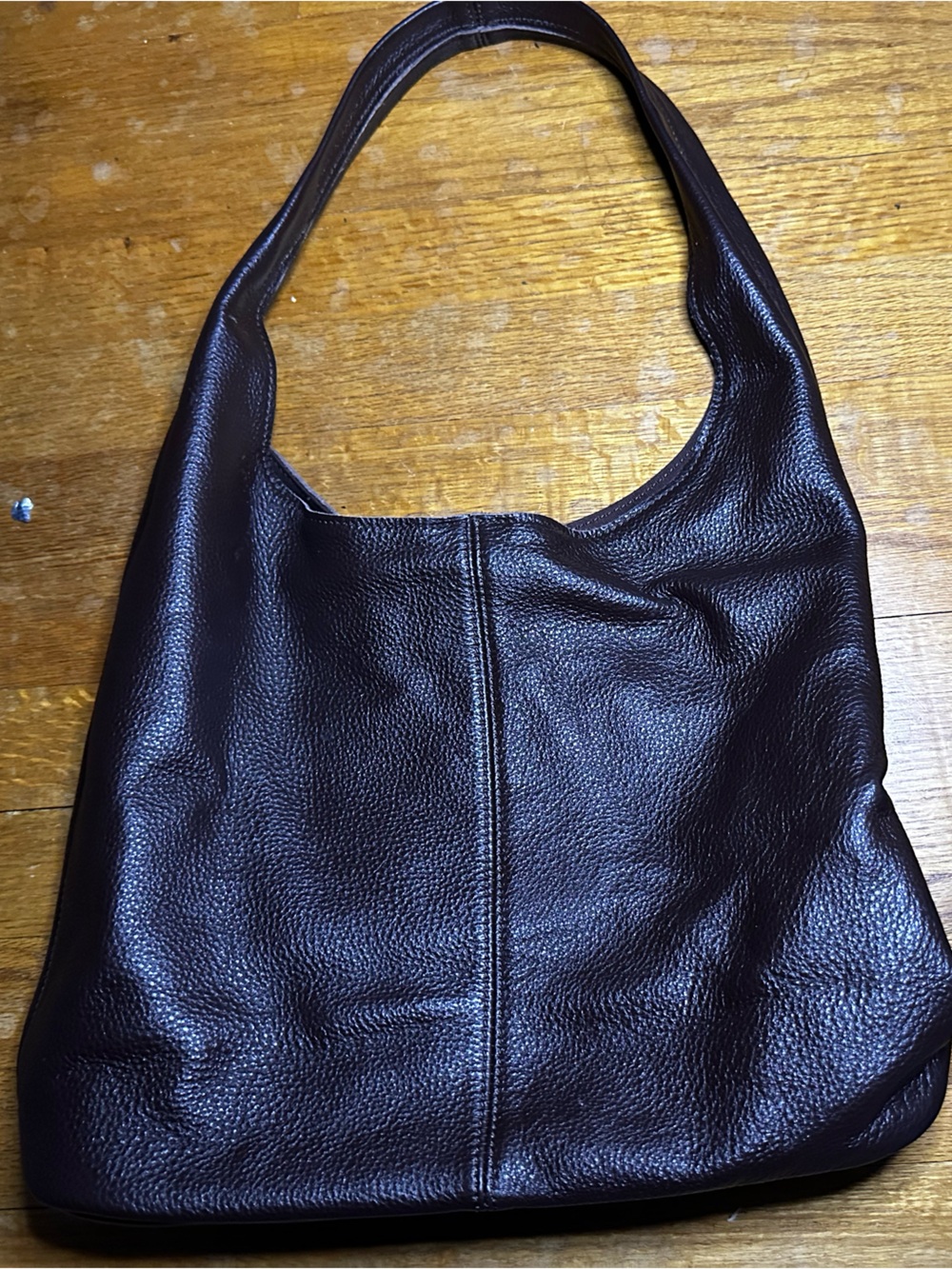 Handmade Italian Bag in Dark Brown Leather-pictures do not do it justice! - Picture 2 of 10